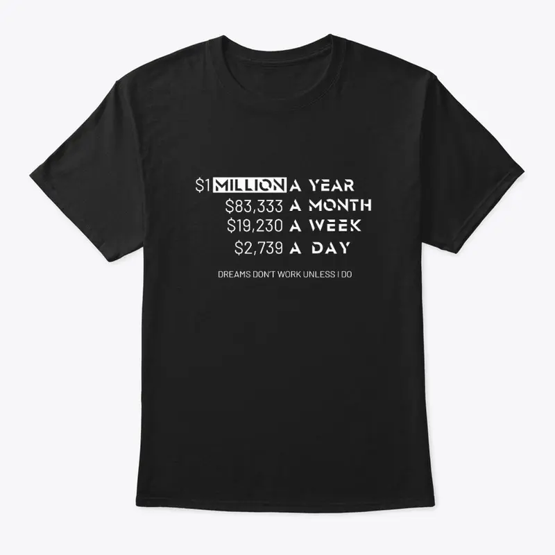 1 Million a Year Dark Merchandise